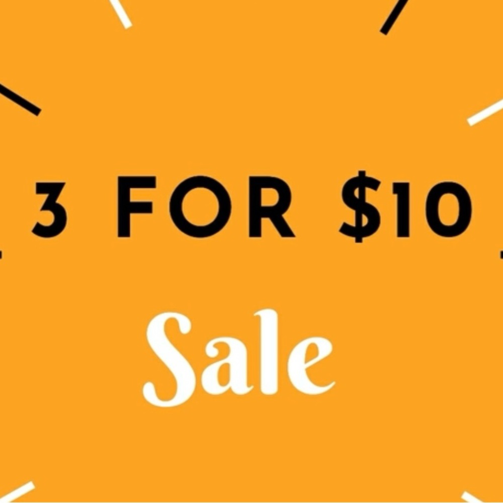 $5 items are 3 for $10
